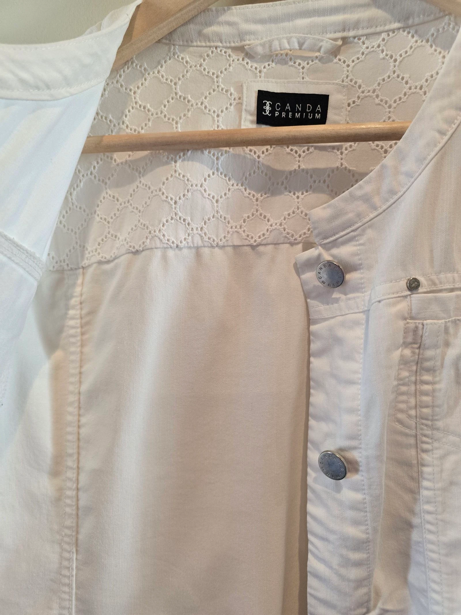 Cazadora denim blanca Canda premium de C&A-talla S – photo 5